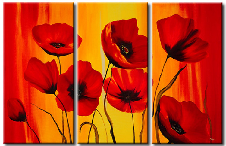 Canvas Print Red poppies 48554
