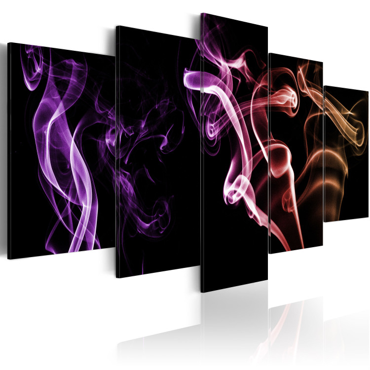 Canvas Art Print Colored smoke - 5 pieces 59054 additionalImage 2