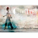 Wall Mural Feminine Silhouette - Figure with English caption on a destroyed wall background 61254 additionalThumb 1