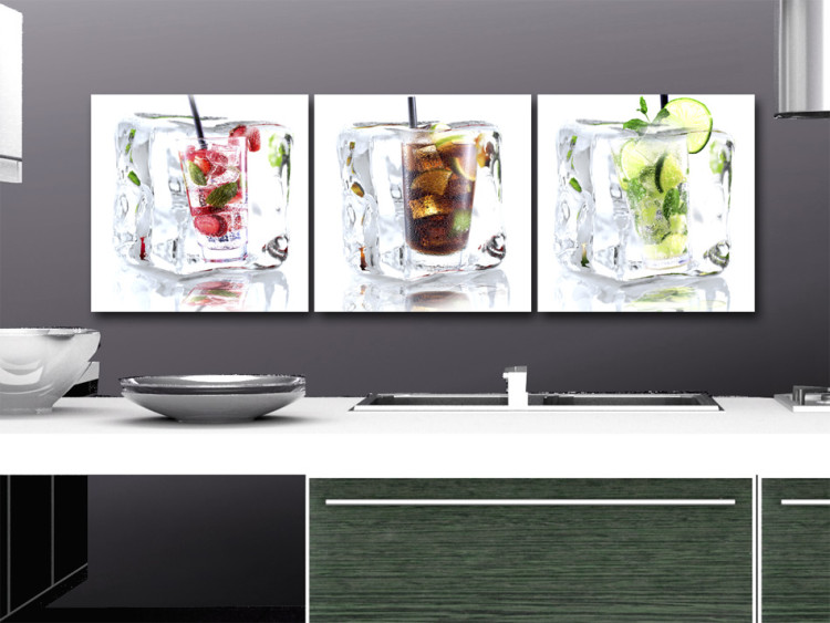 Canvas Art Print Ice cocktails 89954 additionalImage 3