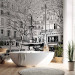 Photo Wallpaper Paris France - architecture in the form of a black outline on a white background 96754 additionalThumb 8