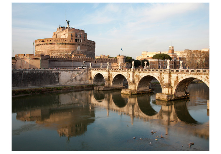 Wall Mural Architecture in Rome, Italy - the Ponte San Angelo bridge over the Tiber River 97254 additionalImage 1