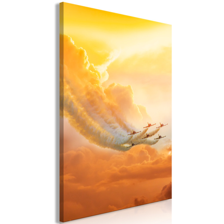 Canvas Airplanes in the Clouds (1 Part) Vertical 114264 additionalImage 2