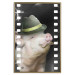 Wall Poster Pig with Mustache - funny cinematic fantasy with a pink mustached pig 116364 additionalThumb 16