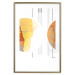 Wall Poster Two Poles - geometric abstraction in yellow-brown shades 117764 additionalThumb 16