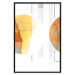 Wall Poster Two Poles - geometric abstraction in yellow-brown shades 117764 additionalThumb 24