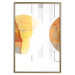 Wall Poster Two Poles - geometric abstraction in yellow-brown shades 117764 additionalThumb 20