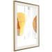 Wall Poster Two Poles - geometric abstraction in yellow-brown shades 117764 additionalThumb 2