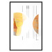 Wall Poster Two Poles - geometric abstraction in yellow-brown shades 117764 additionalThumb 17