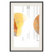 Wall Poster Two Poles - geometric abstraction in yellow-brown shades 117764 additionalThumb 18