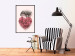 Poster Enamored Elephant - composition with a heart of roses and an animal on a pink background 118264 additionalThumb 8