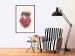 Poster Enamored Elephant - composition with a heart of roses and an animal on a pink background 118264 additionalThumb 8