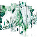 Canvas Green roses - a delicate plant pentaptych in shades of green 118364 additionalThumb 2