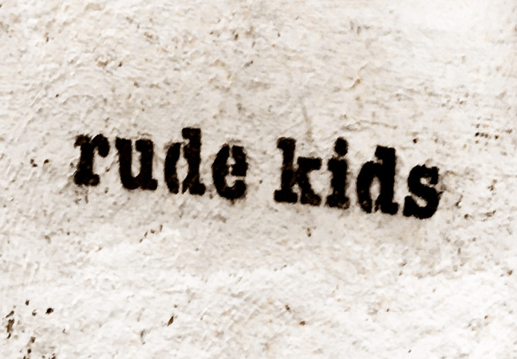 Wall Poster Naughty Kids - Banksy-style graffiti with two little people 118764 additionalImage 10
