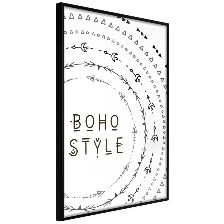 Poster Boho Style - black English text with various patterns 123364 additionalImage 10