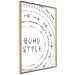 Poster Boho Style - black English text with various patterns 123364 additionalThumb 12