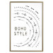 Poster Boho Style - black English text with various patterns 123364 additionalThumb 20