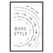 Poster Boho Style - black English text with various patterns 123364 additionalThumb 18