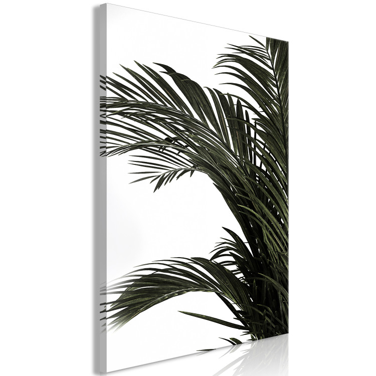 Canvas Home palm tree - minimalistic botanical motif with palm leaves 123664 additionalImage 2