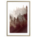 Wall Poster Brown Forest - landscape of forest against trees in fog in sepia motif 123864 additionalThumb 14
