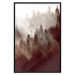 Wall Poster Brown Forest - landscape of forest against trees in fog in sepia motif 123864 additionalThumb 18