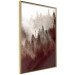 Wall Poster Brown Forest - landscape of forest against trees in fog in sepia motif 123864 additionalThumb 12