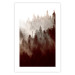 Wall Poster Brown Forest - landscape of forest against trees in fog in sepia motif 123864 additionalThumb 19