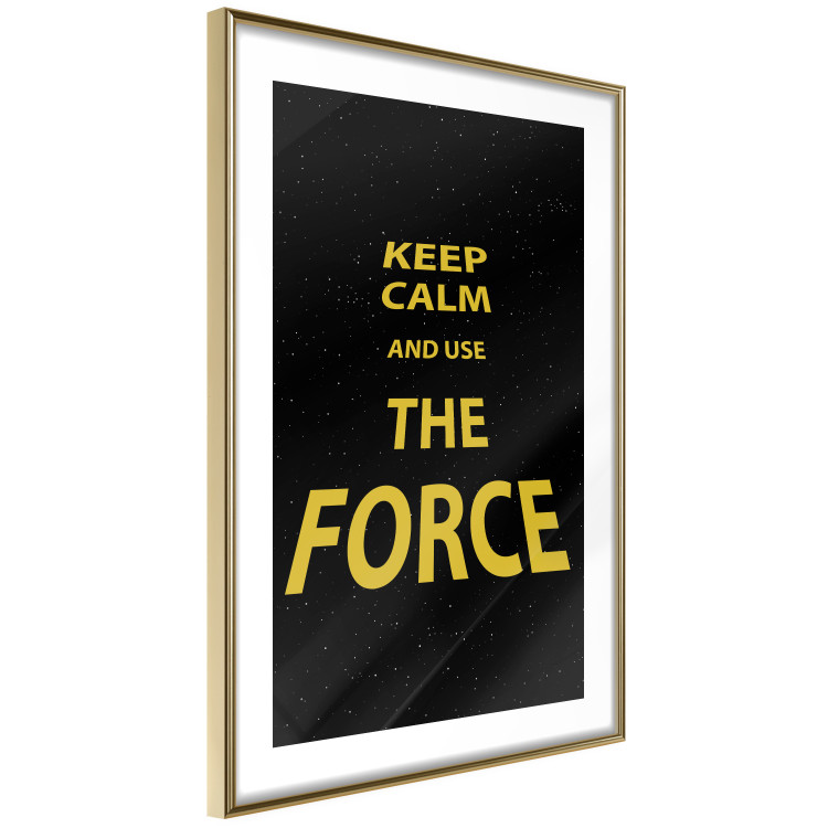 Poster Keep Calm and Ouse the Force - English text on a space background 125364 additionalImage 6