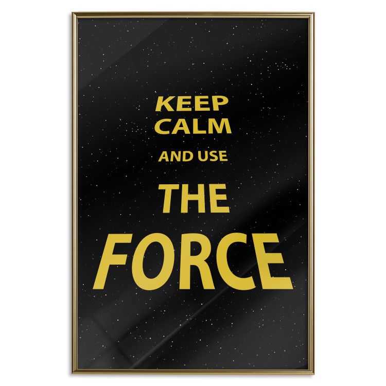 Poster Keep Calm and Ouse the Force - English text on a space background 125364 additionalImage 16