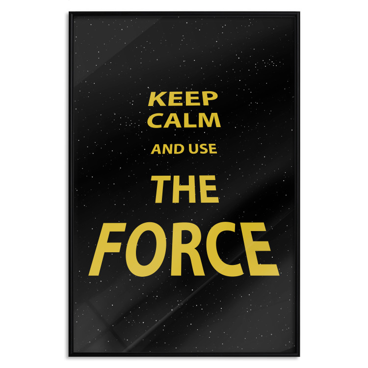 Poster Keep Calm and Ouse the Force - English text on a space background 125364 additionalImage 18