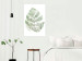 Wall Poster Green Sketch - monstera leaf on a gently blurred white texture 126864 additionalThumb 2