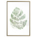 Wall Poster Green Sketch - monstera leaf on a gently blurred white texture 126864 additionalThumb 14