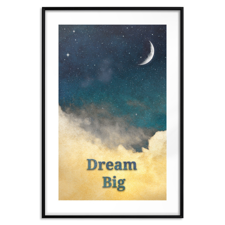 Poster At Dusk - English inscriptions on a background of night sky with stars 127064 additionalImage 17