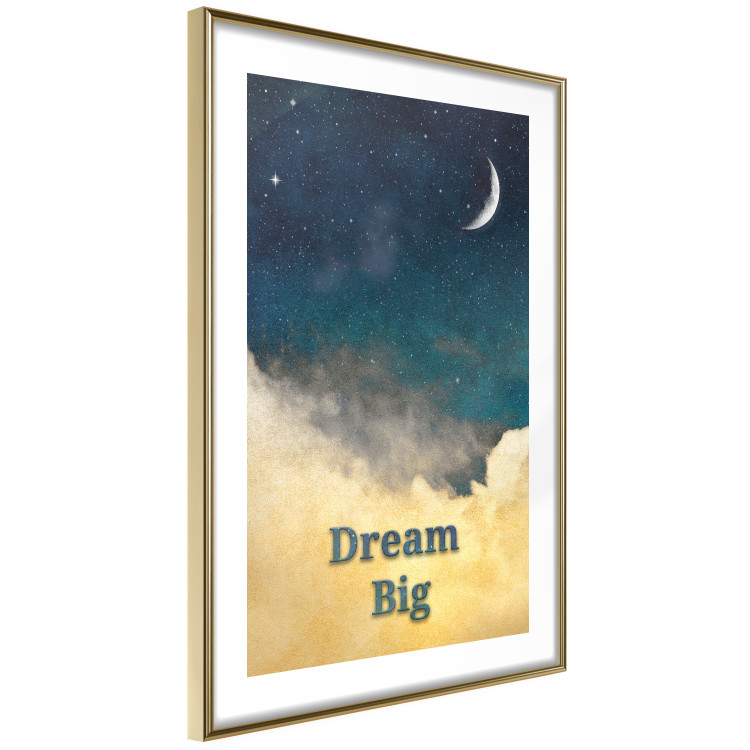 Poster At Dusk - English inscriptions on a background of night sky with stars 127064 additionalImage 7