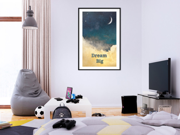 Poster At Dusk - English inscriptions on a background of night sky with stars 127064 additionalImage 23