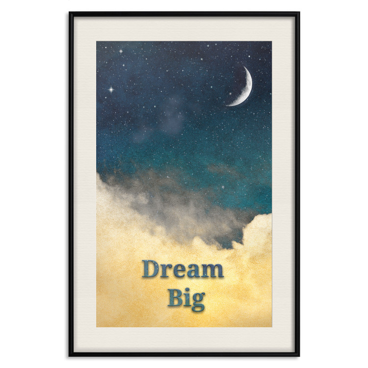 Poster At Dusk - English inscriptions on a background of night sky with stars 127064 additionalImage 19