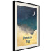 Poster At Dusk - English inscriptions on a background of night sky with stars 127064 additionalThumb 4