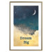 Poster At Dusk - English inscriptions on a background of night sky with stars 127064 additionalThumb 16