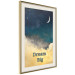 Poster At Dusk - English inscriptions on a background of night sky with stars 127064 additionalThumb 2