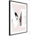 Poster Letter M - white alphabet letter on light pink abstract background 127864 additionalThumb 6