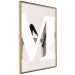 Poster Letter M - white alphabet letter on light pink abstract background 127864 additionalThumb 14