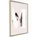 Poster Letter M - white alphabet letter on light pink abstract background 127864 additionalThumb 3