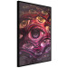 Wall Poster Psychedelic Gaze - abstract colorful waves on background of eyes 127964 additionalThumb 11