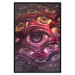 Wall Poster Psychedelic Gaze - abstract colorful waves on background of eyes 127964 additionalThumb 16