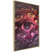 Wall Poster Psychedelic Gaze - abstract colorful waves on background of eyes 127964 additionalThumb 12