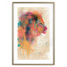 Poster Watercolor Lion - colorful abstract composition with wild animal 128864 additionalThumb 14