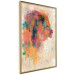 Poster Watercolor Lion - colorful abstract composition with wild animal 128864 additionalThumb 14
