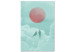 Canvas Print Pastel Sunset (1-part) vertical - abstract birds 129564