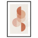 Poster Circular Structure - abstract orange geometric figures 129764 additionalThumb 17
