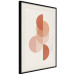 Poster Circular Structure - abstract orange geometric figures 129764 additionalThumb 2